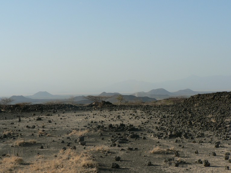 Volcanic cones near Barantu, NW of Dabbahu volcano