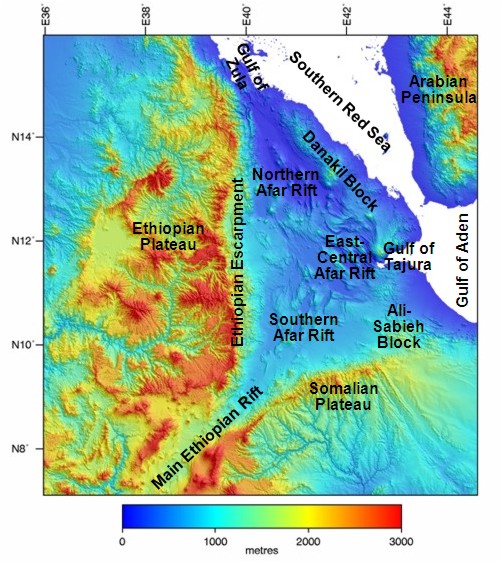 Map of Afar region