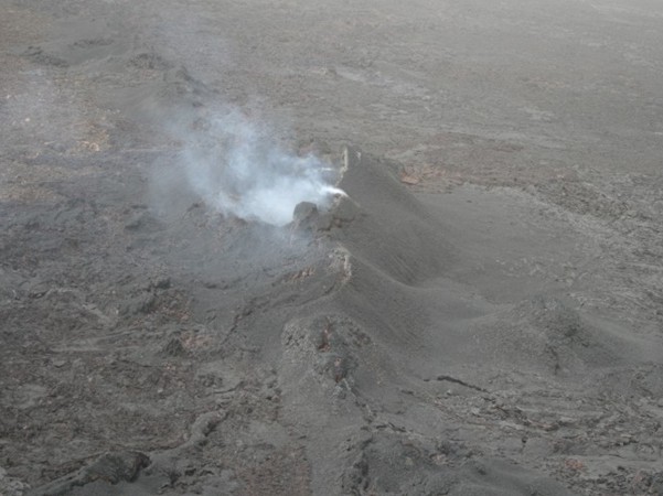 Erupting volcano